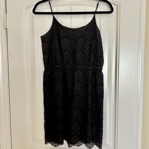 Madewell Broadway & Broome black lace mini dress